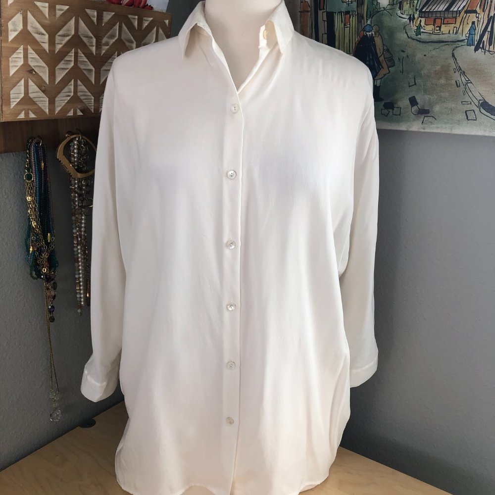 Vince Silk Dolman Sleeve Blouse